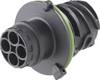 TE Connectivity 1-967402-3 Bullet connector Plug, straight Total number of pins: 2 Series (round connectors): DIN 72585 1 pc(s)