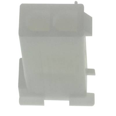 A transparent, rectangular plastic sleeve with two internal compartments. It appears simple and functional.