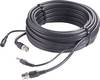 Sygonix SY-4714564 Current, VHS Cable extension [1x BNC plug, DC 5.5 mm socket - 1x BNC plug, DC 5.5 mm plug] 20.00 m Black