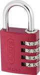 Aluminium number-combination lock red 145/40