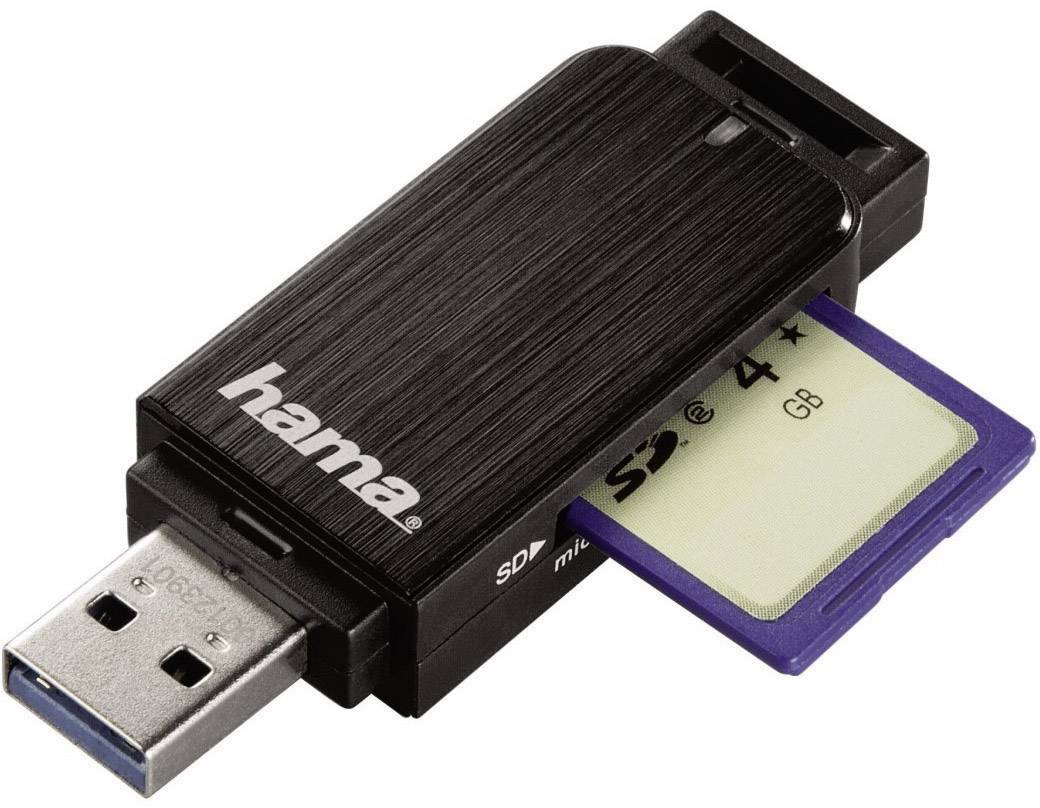 External Memory Card Reader USB 3.0 Hama 123901 Black From Conrad.com