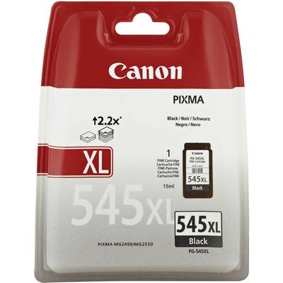 Canon PIXMA Printer Cartridge 545XL in Black for Models MG2450 and MG2550, Capacity of 15ml, 12.2x Printing Performance.