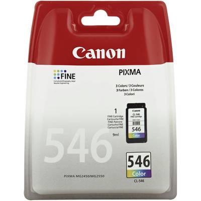 'Canon CL-546 ink cartridge, tri-colour, for PIXMA printers MG2450/MG2550, 9 ml.'