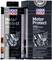 Two black tins of 'Liqui Moly Motor Protect' with the inscription 'Long-Term Wear Protection'. Product from Germany.