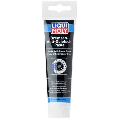 'Liqui Moly Brake Anti-Squeal Paste' in a tube. Helps to reduce brake noise. 'Made in Germany' is written at the bottom edge.