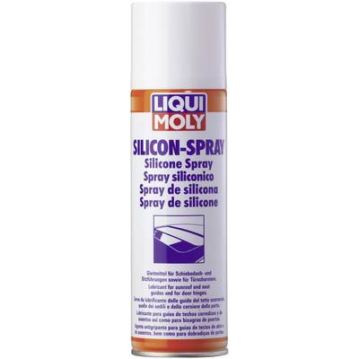 'LIQUI MOLY Silicon Spray' aerosol, suitable for sunroofs, door hinges, protects against wear, reduces friction.