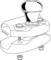A cross-sectional diagram of a door knob with screws. The diameter is 32 mm, suitable for door frames.