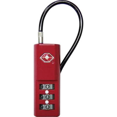 TSA LKOT-0936RD Cable lock 19 mm   TSA Red Combination