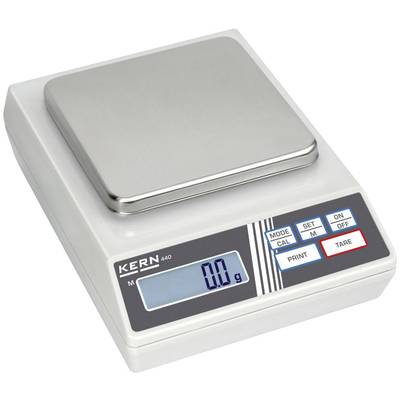 Kern 440-49A Precision scales  Weight range 6 kg Readability 0.1 g mains-powered, battery-powered, rechargeable Silver