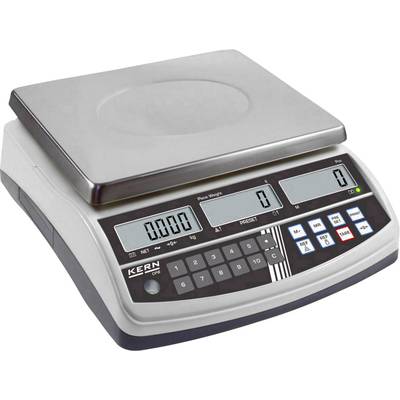 Kern CPB 30K5DM Counting scales  Weight range 30 kg Readability 5 g, 10 g mains-powered, rechargeable Silver 