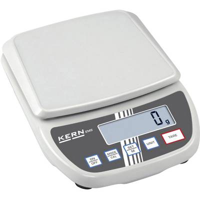 Kern EMS 12K0.1 EMS 12K0.1 Letter scales  Weight range 12 kg Readability 0.1 g mains-powered, battery-powered White