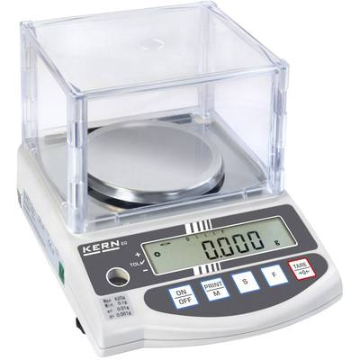 Kern EW 220-3NM Precision scales  Weight range 220 g Readability 0.001 g mains-powered, rechargeable Silver