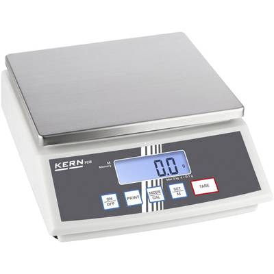 Kern FCB 30K1 FCB 30K1 Table top scales  Weight range 30 kg Readability 1 g mains-powered, battery-powered, rechargeable