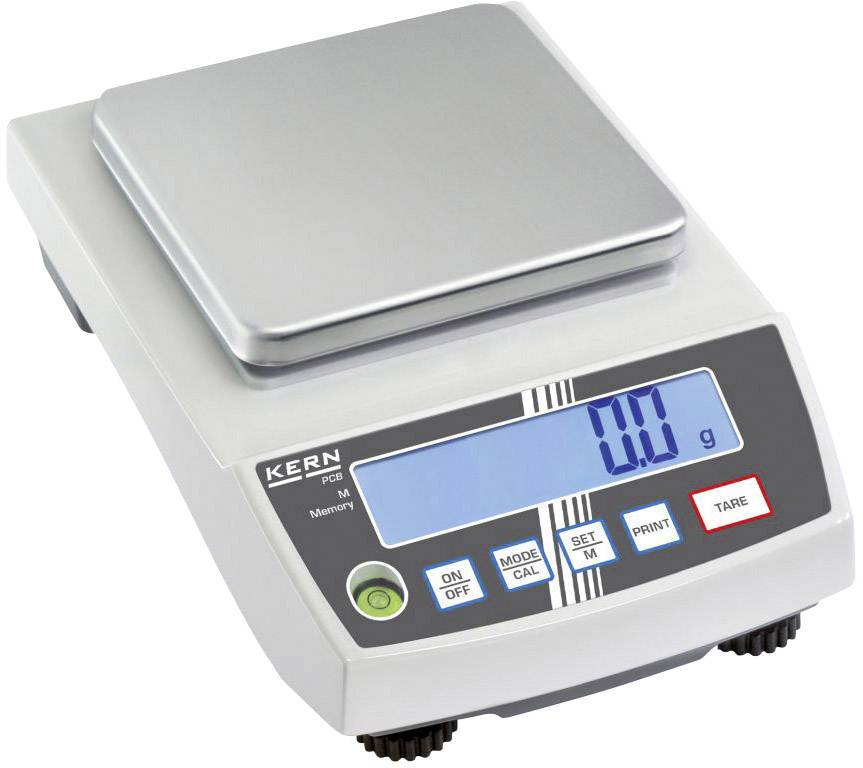 Kern PCB 3500-2 Precision scales Weight range 3.5 kg Readability 0.01 g mains-powered, battery-powered, rechargeable Sil-1
