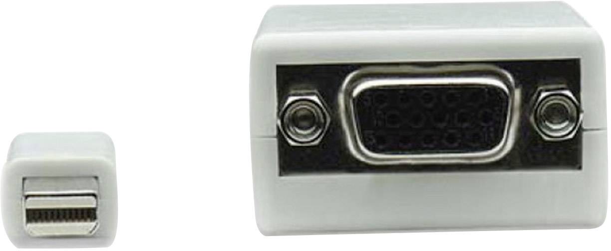 Manhattan 322508-CG VGA / DisplayPort Adapter [1x Mini DisplayPort plug - 1x VGA socket] White 0.17 m-6
