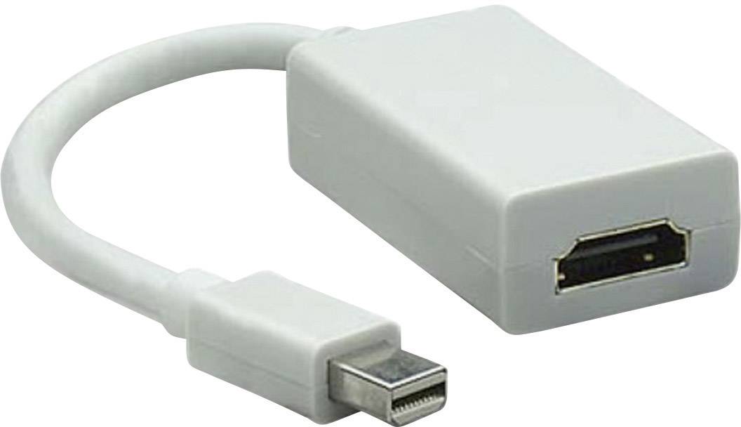 Manhattan 322461-CG HDMI / DisplayPort Adapter [1x Mini DisplayPort plug - 1x HDMI socket] White 0.17 m-5