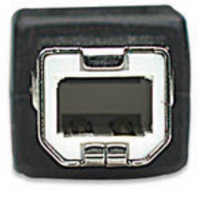 A square USB socket, often referred to as a USB-B socket, for connecting printers or other peripheral devices.