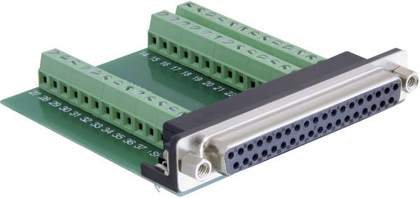 Delock Adapter 65319 D-SUB receptacles 180 ° Number of pins: 37, 39 D-Sub power strip 1 pc(s) Piece