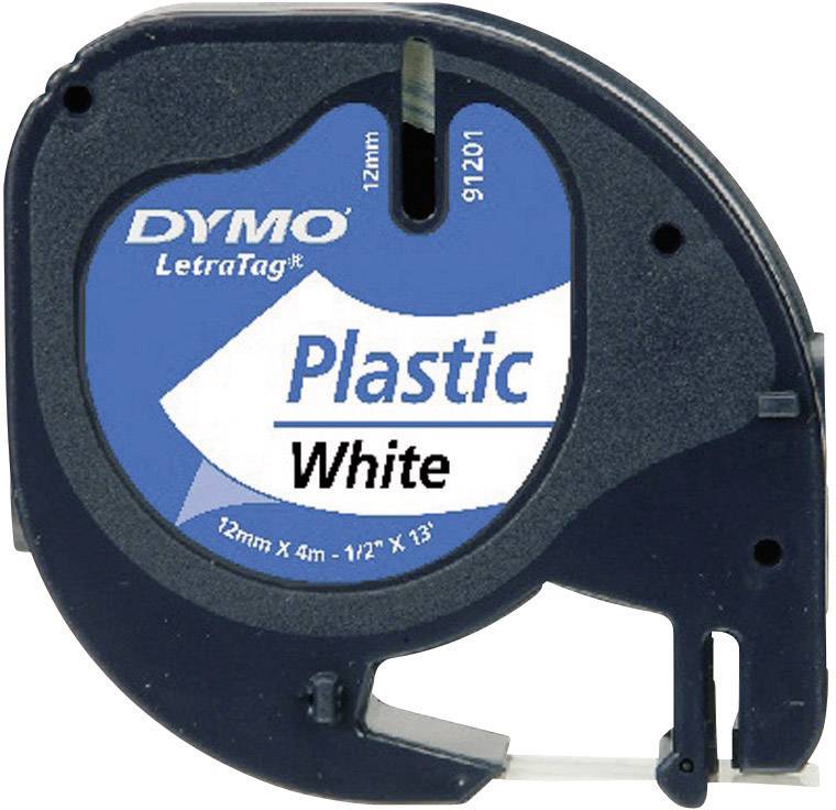 impression noire sur fond blanc 12 mm x 4 m 10/× 91201 91221 S0721610 Imprimante d/étiquetage plastique Dymo LetraTag compatible avec Bande adh/ésive Dymo LT-100H LT-100T QX50 2000 XR XM Plus