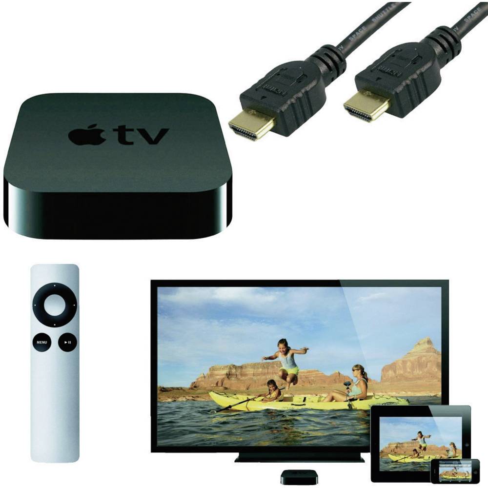 New Apple Tv And Gold Plated Hdmi Cable 2 M From
