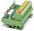 Advanced green electrical connection terminal with numbered slots and lever mechanism for easy wiring and connection.
