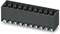 Multi-pole black connector with screw terminals, suitable for electronic applications. Ideal for secure connections.