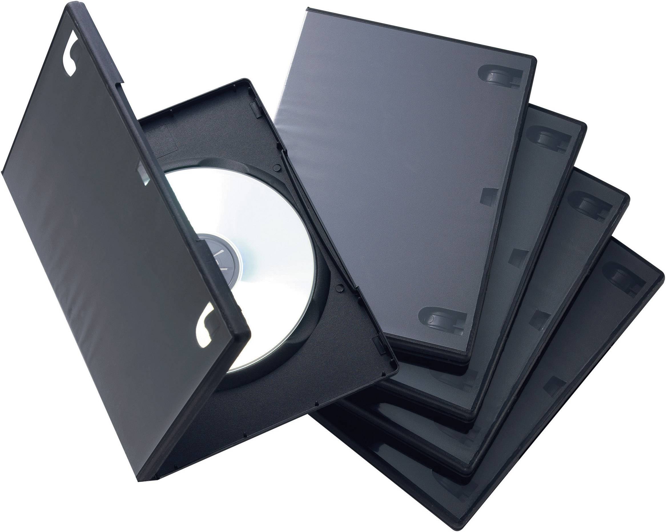 DVD jewel case 1 DVD Plastic Black 5 pc(s) from