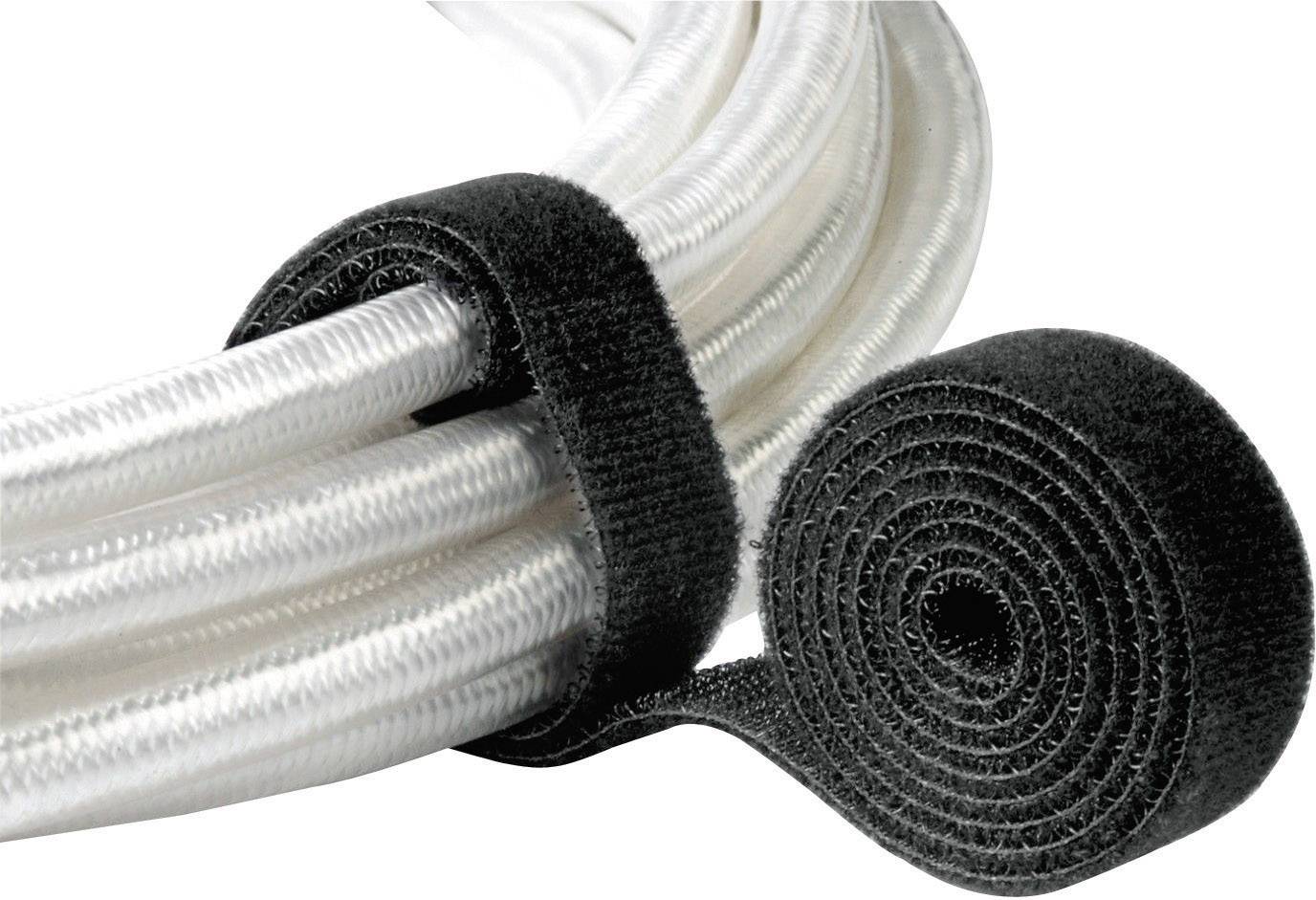 Hama Hookandloop Cable Binder (L x W) 1000 mm x 19 mm, Nylon Black