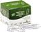 A green box containing 1000 paperclips from the 'Durable' brand. Several paperclips are scattered loosely in front of the box.
