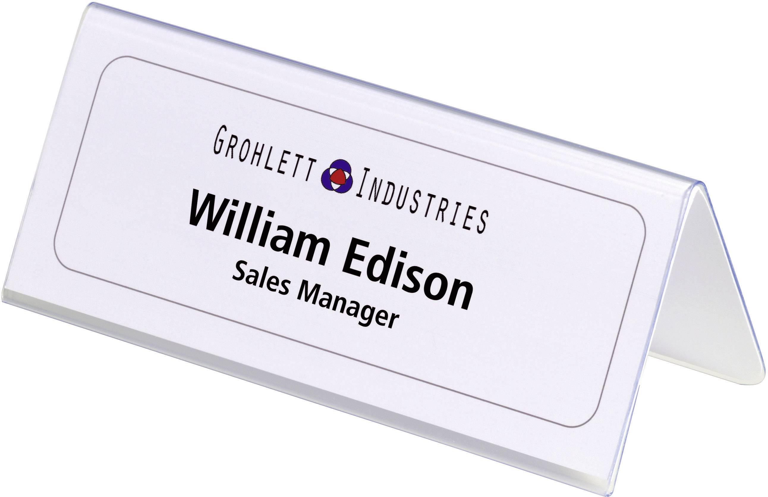 Foldable Name Tag Template