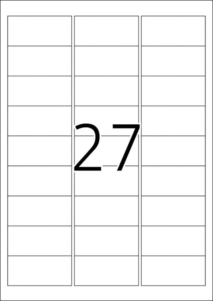 Number '27' large in the centre, surrounded by a grid with empty fields.