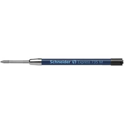 A ballpoint pen refill pack with the inscription 'Schneider Express 775 M', silver tip, blue barrel.