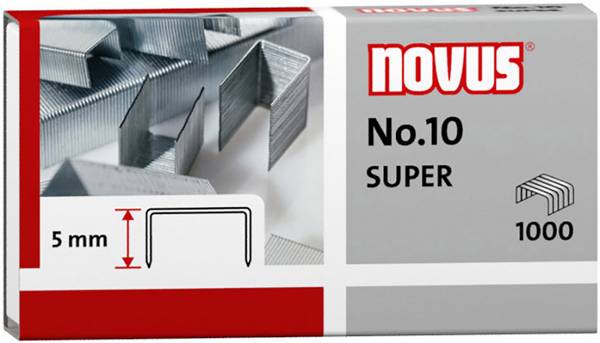 Novus Office 040-0003 Type (staples): No. 10 Staple 1000 pc(s) Stapling capacity: 20 sheets (80 g/m²)