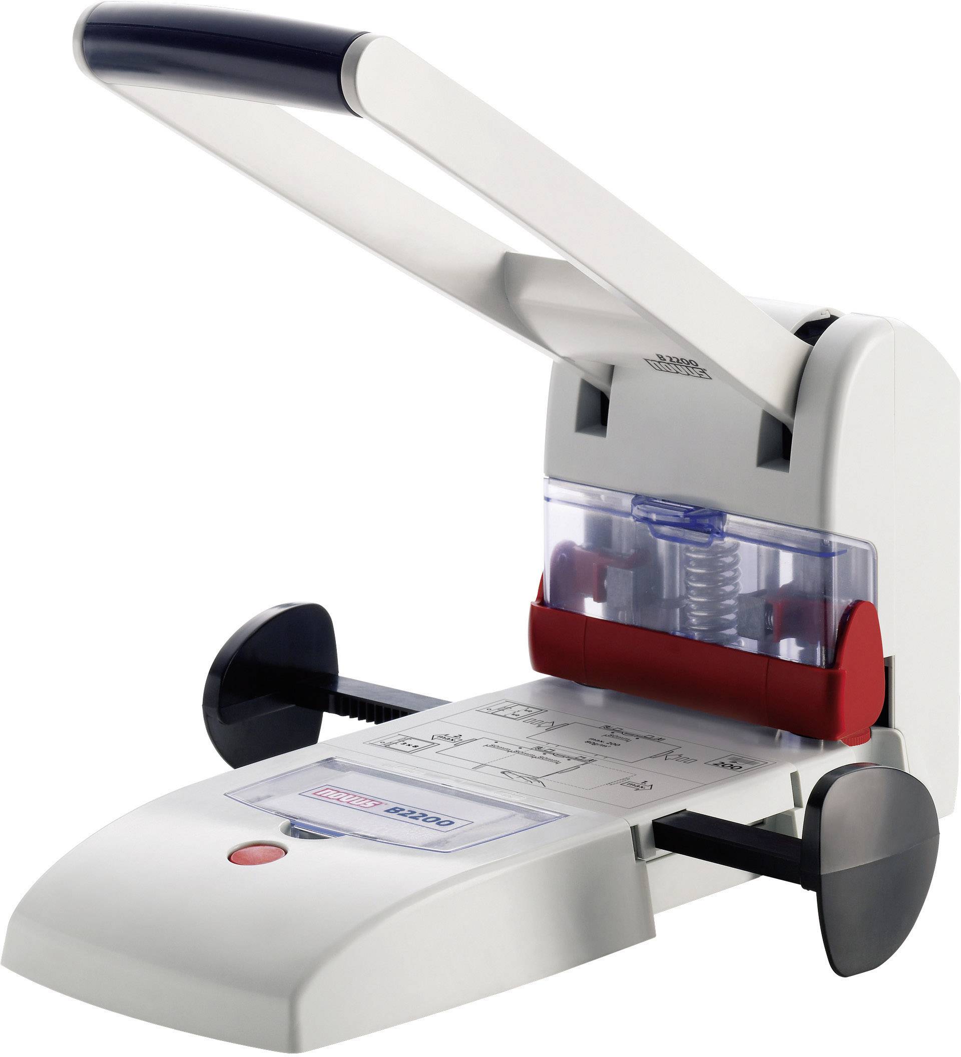 Novus Office 025-0488 Notepad punch B2200 Light grey Selectable paper size (max.): A4 200 sheets (80 g/m²)