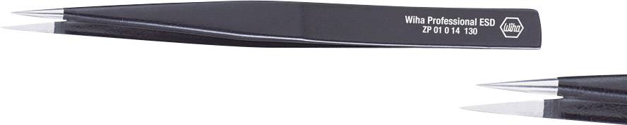 Black precision tweezers with the inscription 'White Professional ESD' in silver lettering, suitable for delicate electronic work.