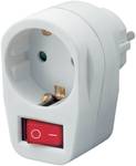 Switchable intermediate socket 1-pole white