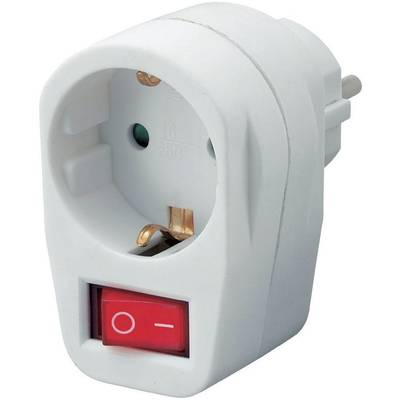  778992 In-line socket with switch   1-pin White