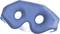 'Blue sleeping mask with eye openings, made from soft fabric. Designed for comfort and light blocking.'