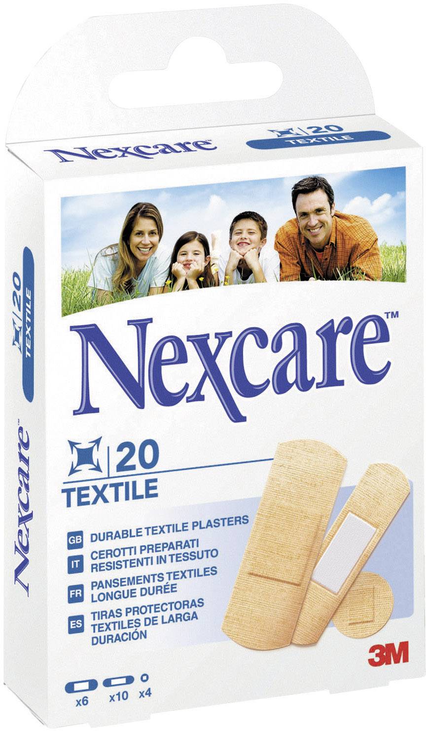 Пластырь 3M Nexcare текстильные (разного размера) 20шт (8470003309028)
