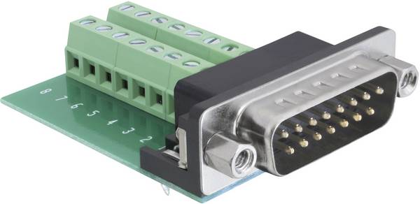 Delock Adapter 65275 D-SUB pin strip 180 ° Number of pins: 15, 16 D-Sub pin strip 1 pc(s) Piece