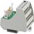 Grey electrical connection module with a multi-level design that allows multiple cable connections. The brand name 'Phoenix Contact' is visible.