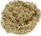 A tangle of gold-coloured metal shavings, which looks decorative and can be used for craft or artistic purposes.