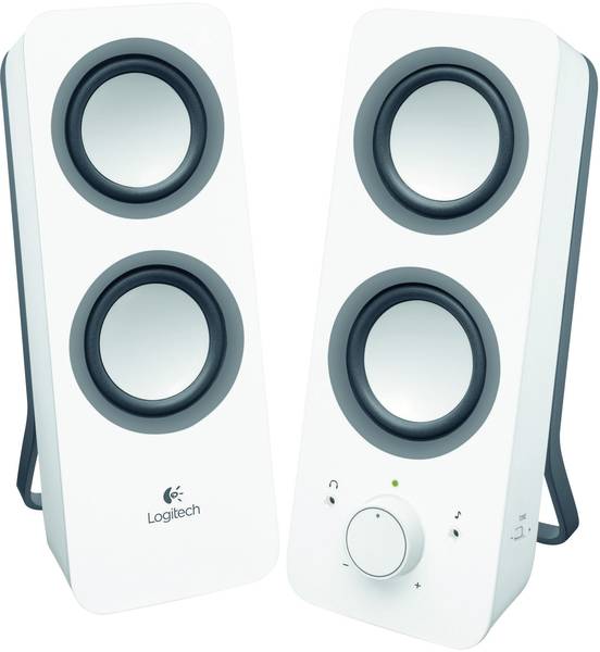 Logitech Z200 2.0 PC speaker Corded 10 W White