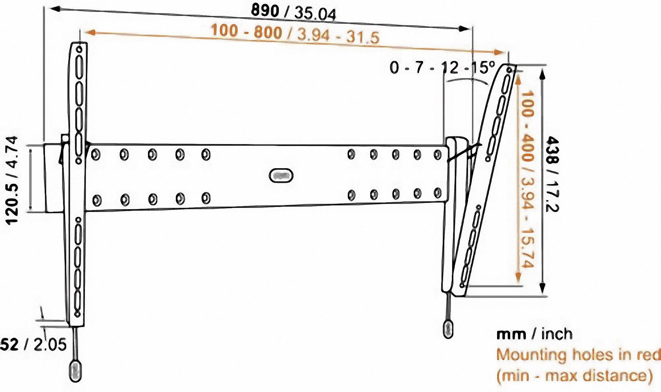 Vogel's Base 15 L TV wall mount 101,6 cm (40") - 165,1 cm (65") Tiltable-1