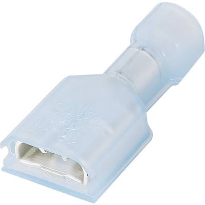 TE Connectivity 3-350820-2 Blade receptacle  Connector width: 6.3 mm Connector thickness: 0.8 mm 180 ° Insulated Blue 1 