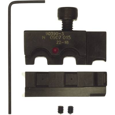 'Tool attachment with screws and hex key, used for adjusting mechanical parts.'