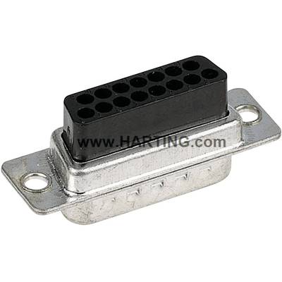 Harting 09670094701 D-SUB receptacles 180 ° Number of pins: 9 Crimp 1 pc(s)