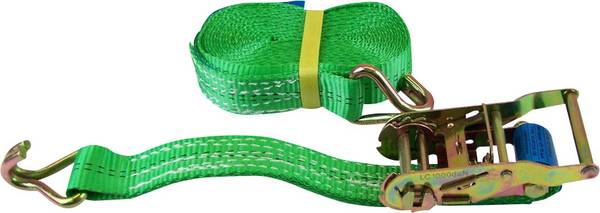 Berger & Schröter 60036 Double strap Low lashing capacity (single/direct)=1000 daN (L x W) 6 m x 35 mm Ratchet