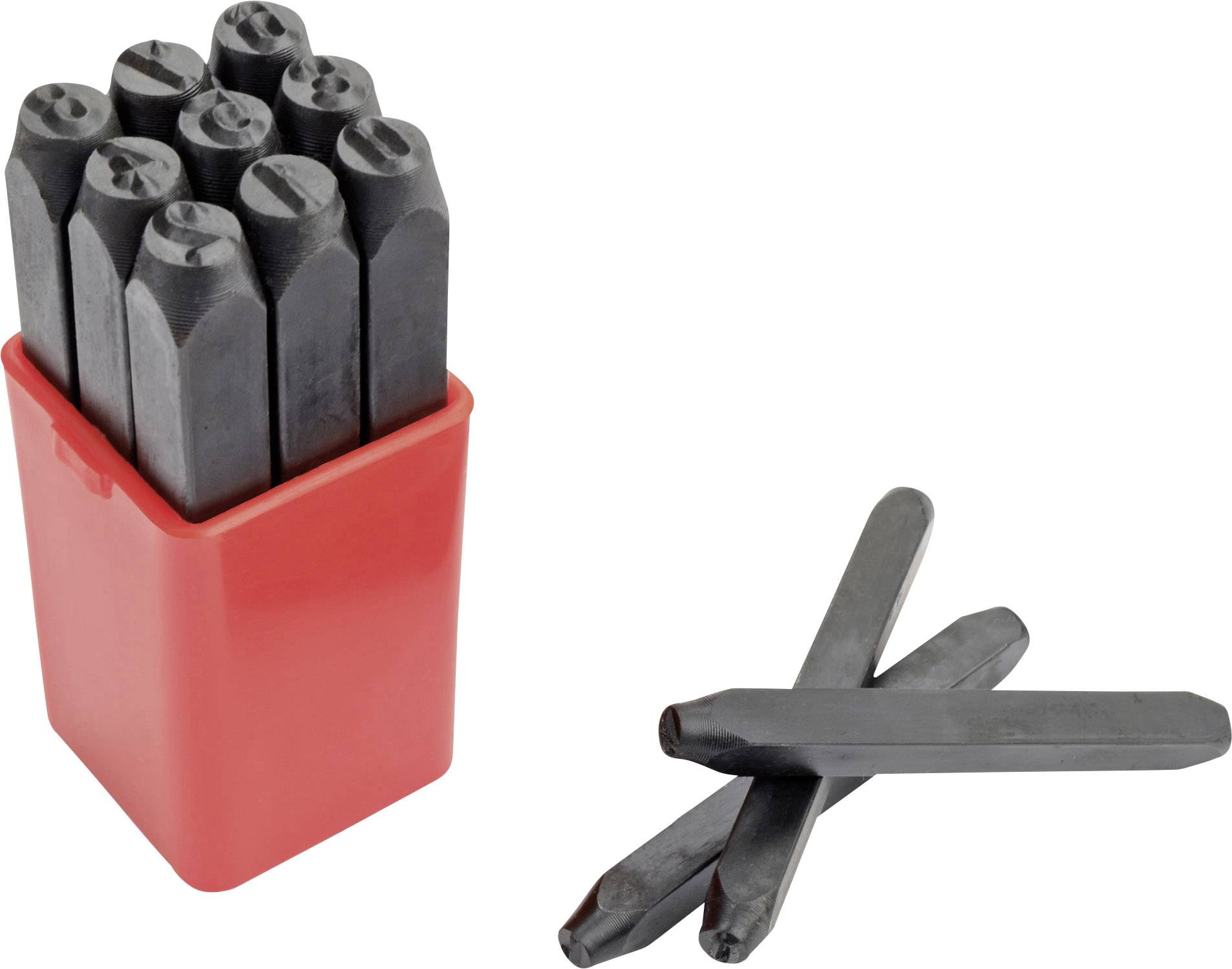 Brueder Mannesmann M 243-Z-3 9-piece Number stamp set Font height: 3 mm