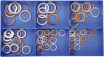 100pcs. Copper/aluminum sealing ring assortment DIN 7603